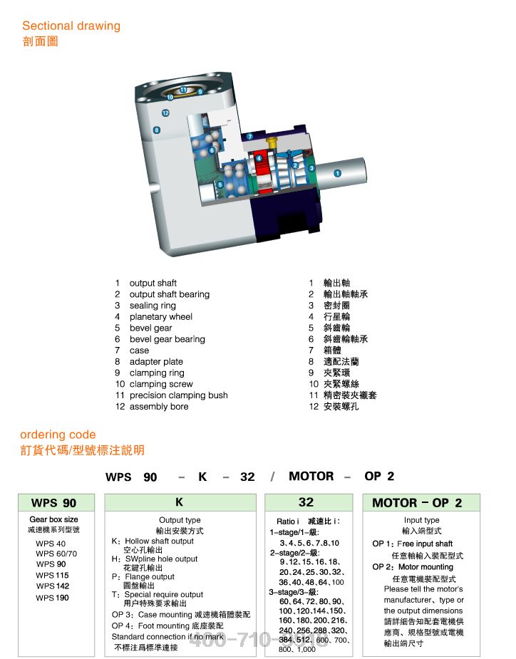 WPS系列行星减速机